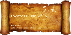 Tarczali Adrián névjegykártya