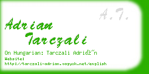 adrian tarczali business card